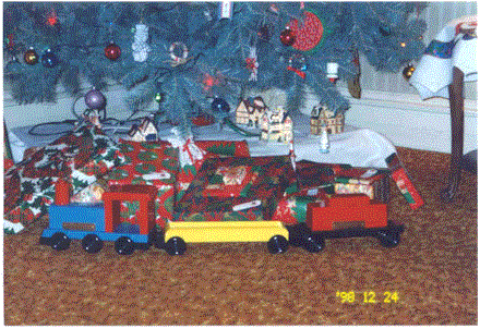 Toy Train Lenny Made For Grandson Cristian, Christmas 1998